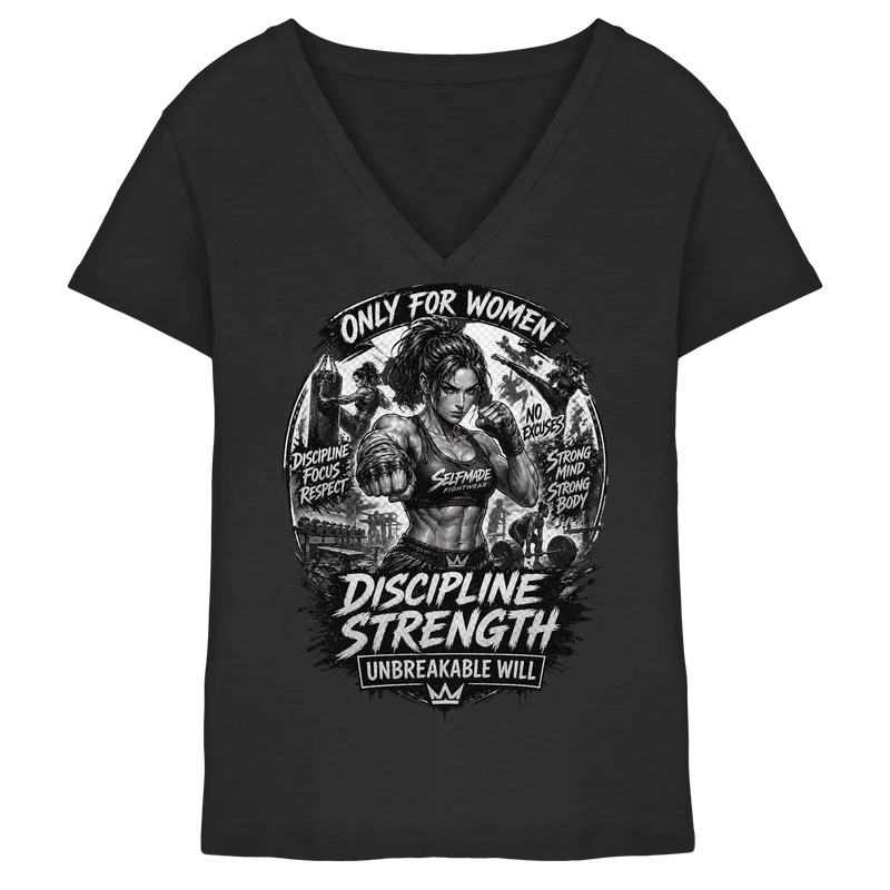 Only For Women Fight No12 - Ladies V-Neck Shirt