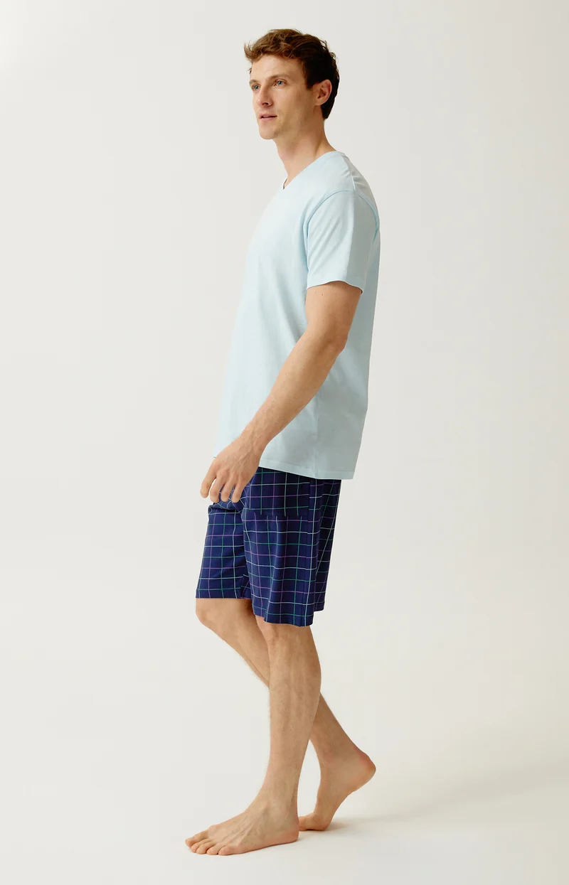 Tee-shirt en jersey de coton léger - Ciel