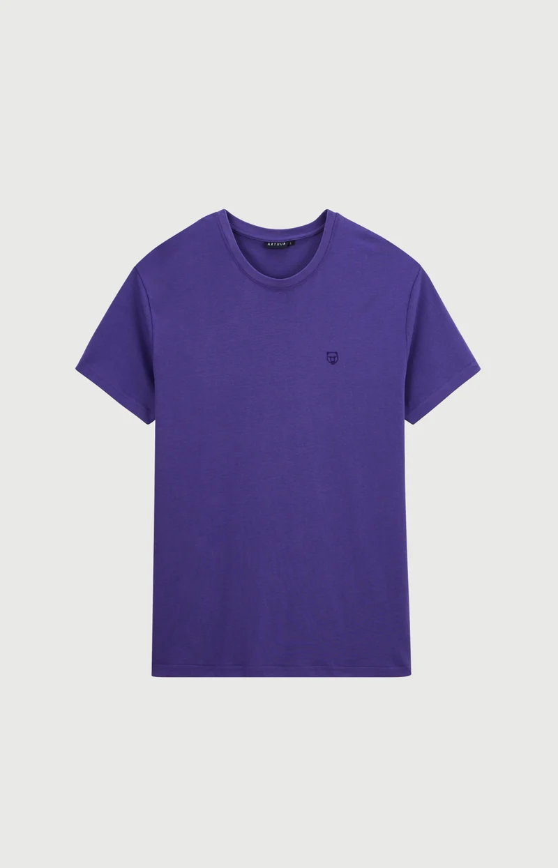 Tee-shirt en jersey de coton léger - Violet
