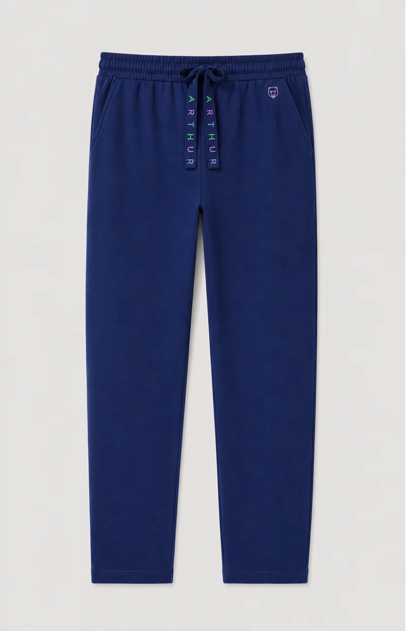 Pantalon en jersey de coton léger - Minuit