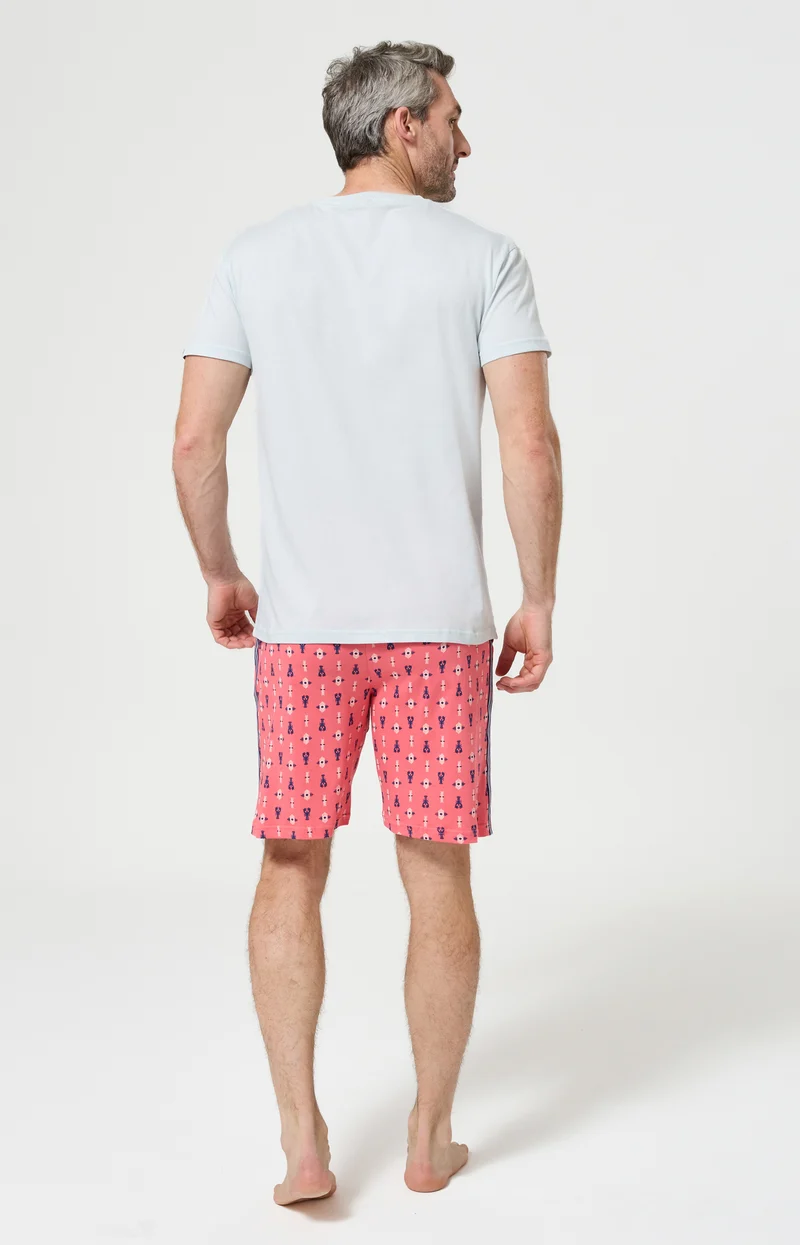 Pyjashort en jersey de coton léger - Pince sans rire