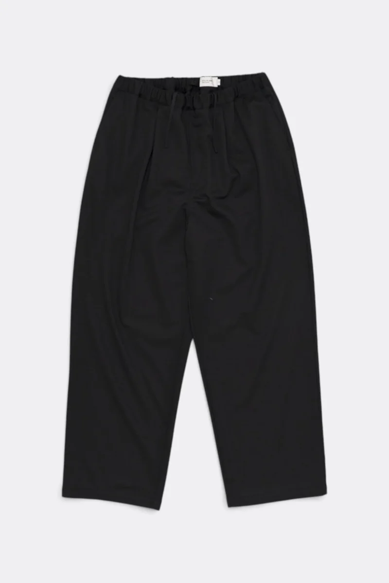 Wide Jersey Pants - Black