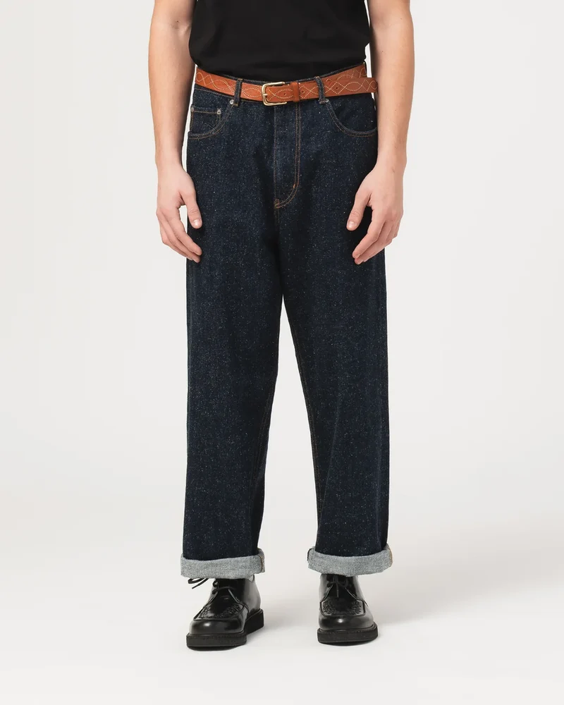 Fit 69 FLH Pants Neppy Denim. Indigo
