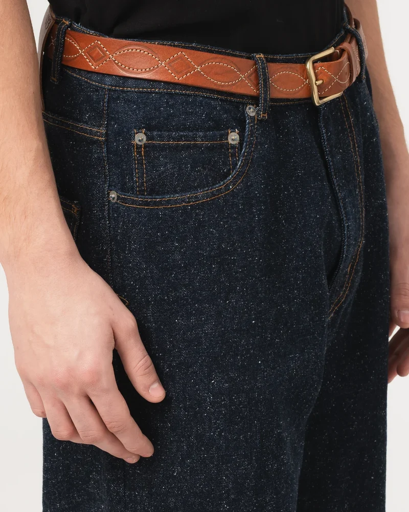 Fit 69 FLH Pants Neppy Denim. Indigo