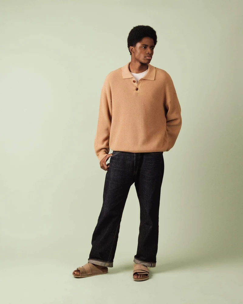 Nitto knitwear - DJIVAN Polo - Camel