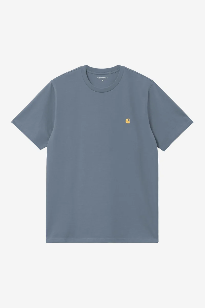 Carhartt Wip CHASE S/S TEE Icesheet / Gold