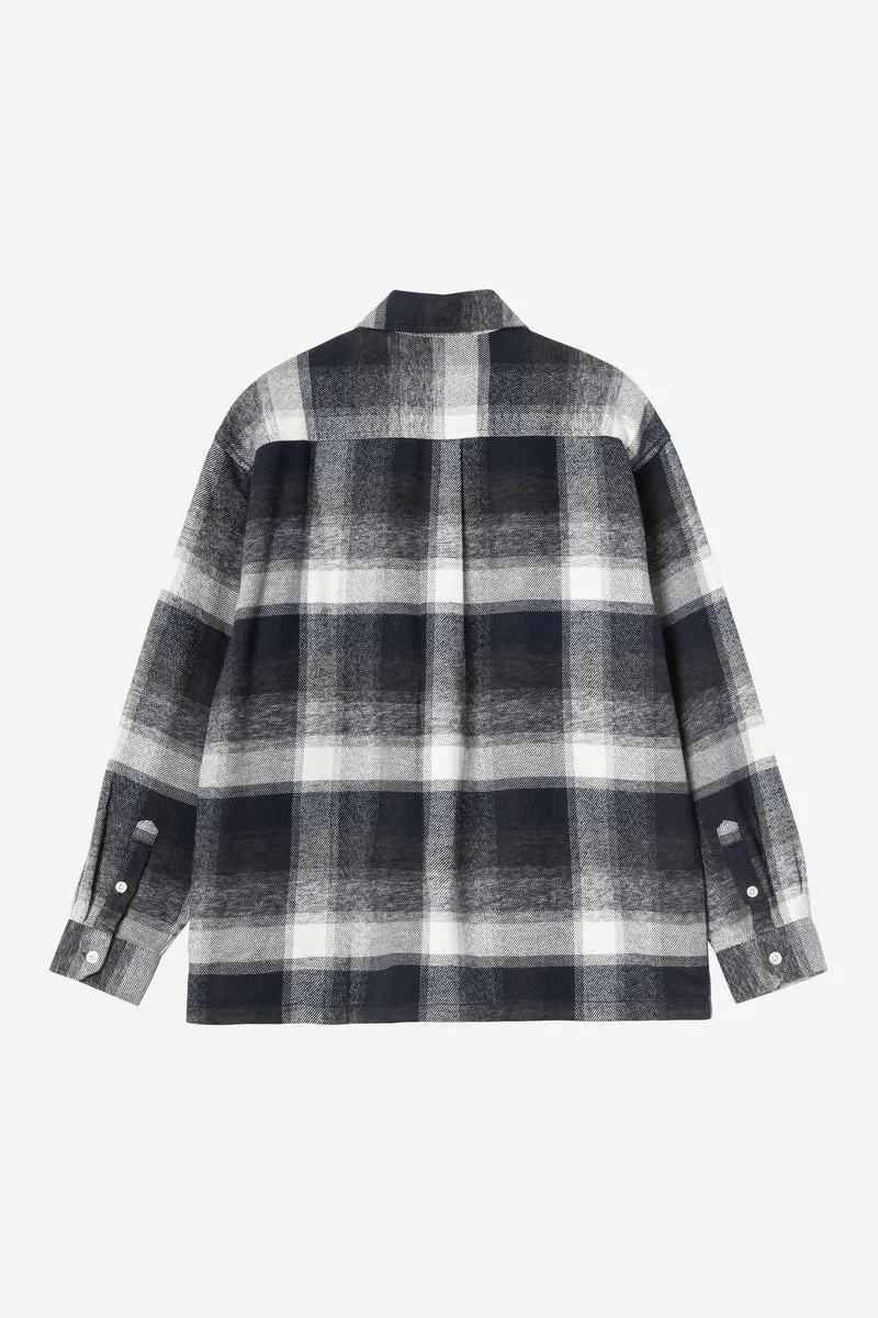 Carhartt Wip ESTERSON L/S SHIRT Esterson Check Dark Navy
