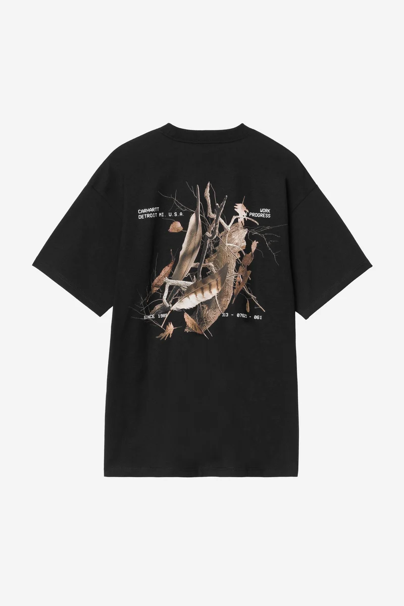Carhartt Wip FEATHER PROGRESS S/S TEE Black