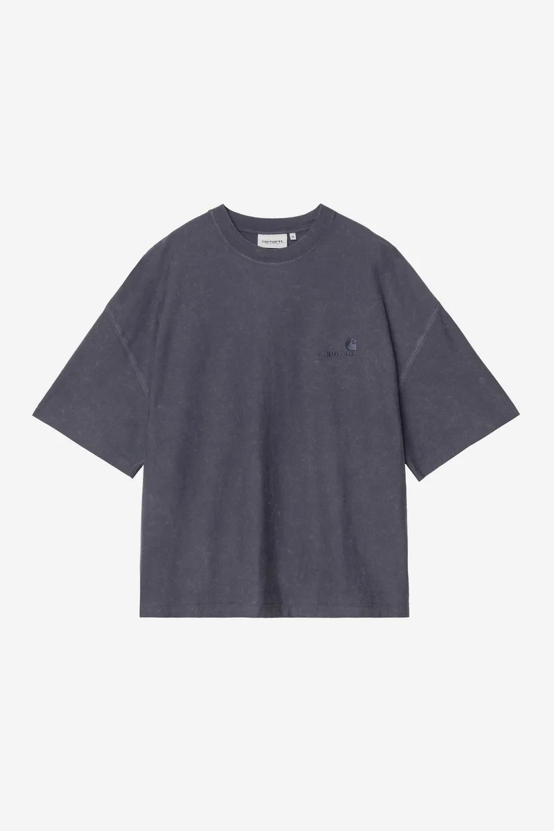 Carhartt Wip LAMBERT S/S TEE Dark Navy moon wash