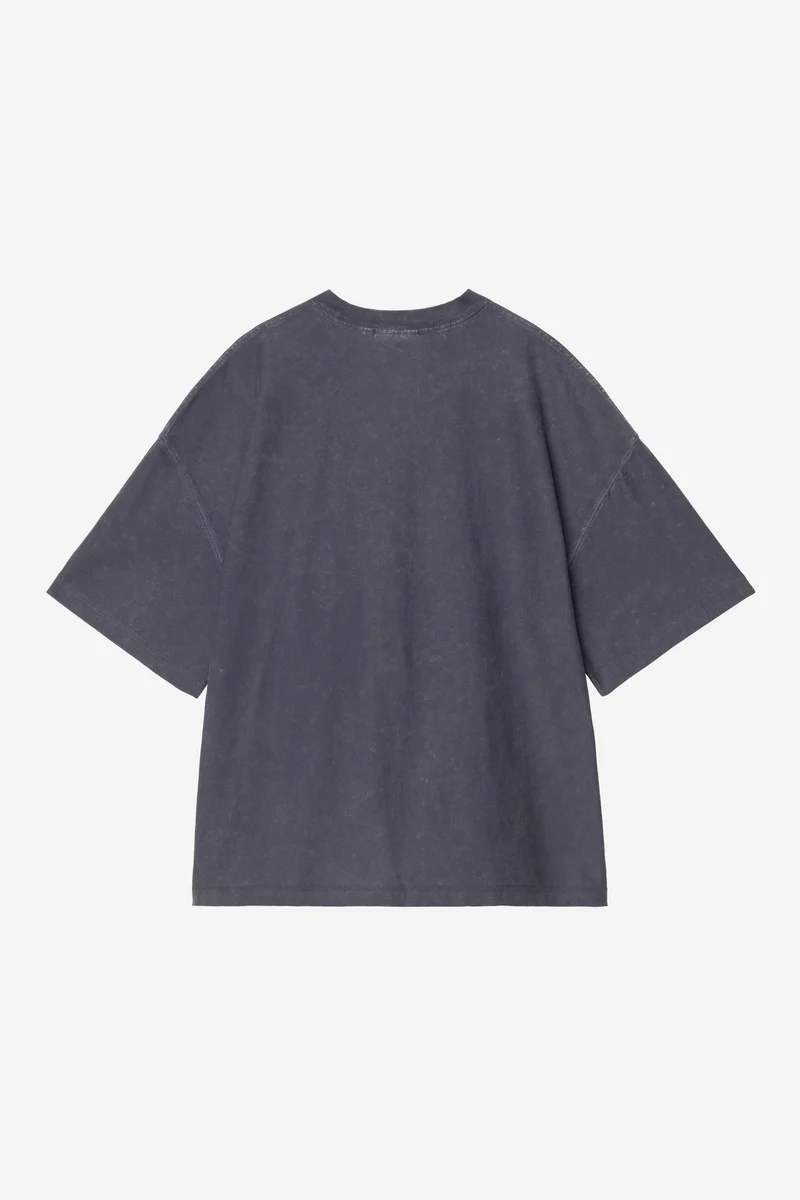 Carhartt Wip LAMBERT S/S TEE Dark Navy moon wash