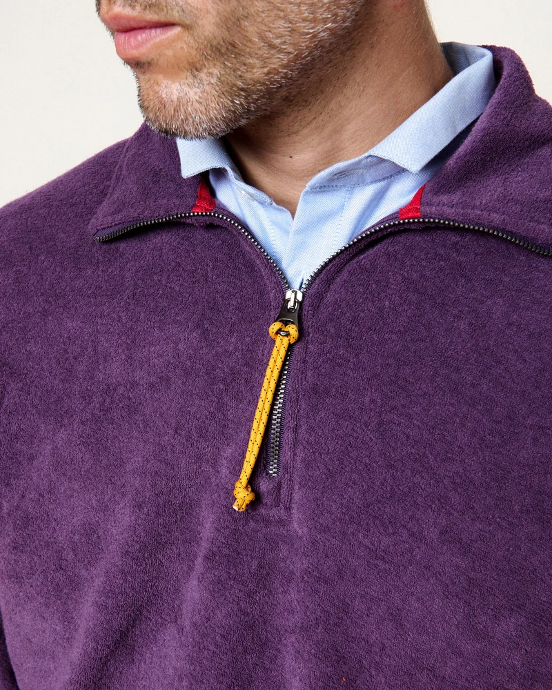 Atys Sponge Halfzip - Grape