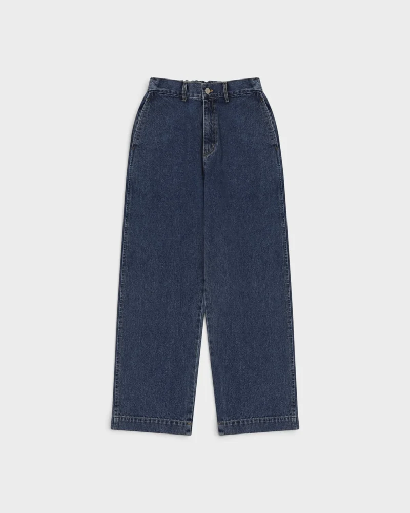 Washed Loose Denim - Blue