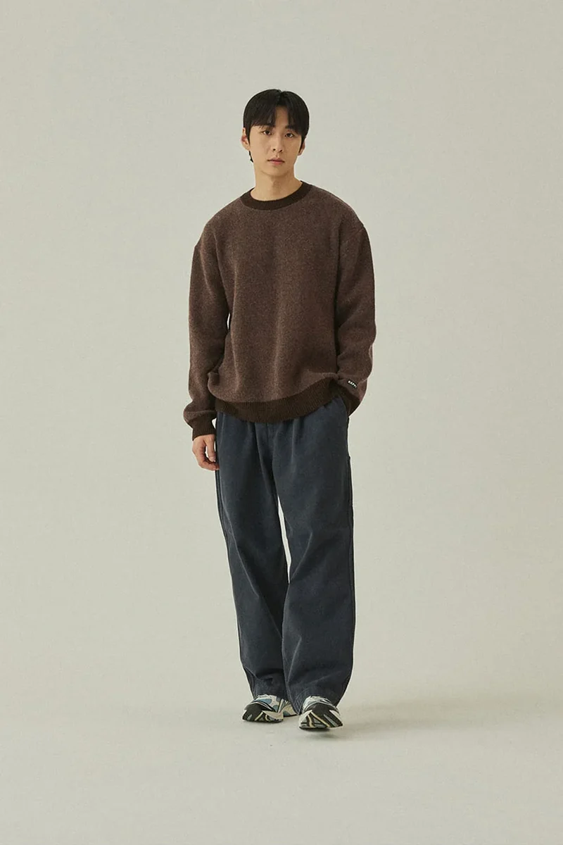 Two Tuck Wide Kation Pants - Dark gray