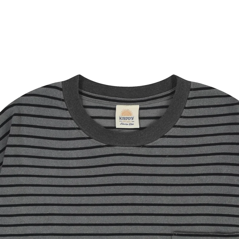 Pigment Stripe Long Sleeve - Dark Gray