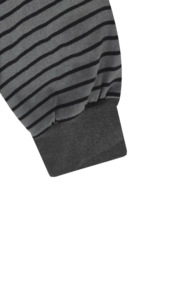 Pigment Stripe Long Sleeve - Dark Gray