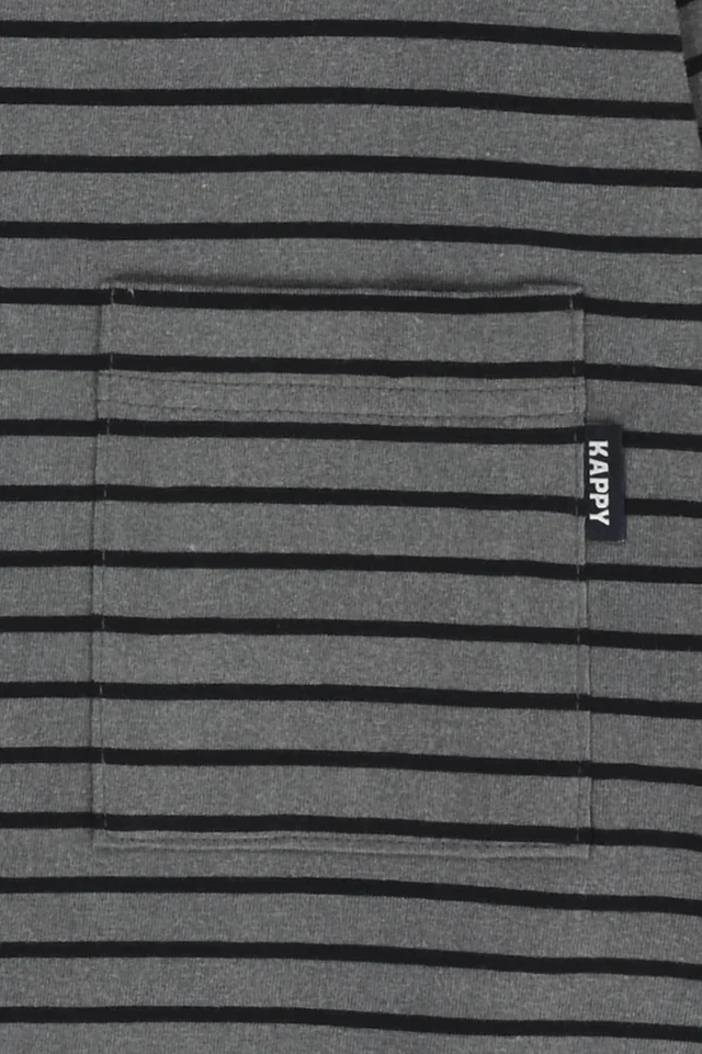 Pigment Stripe Long Sleeve - Dark Gray