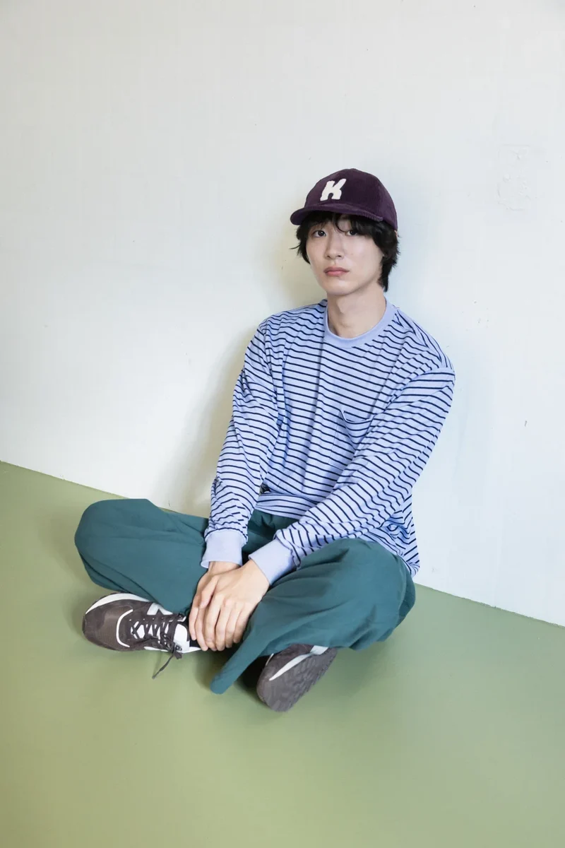 Pigment Stripe Long Sleeve - Blue