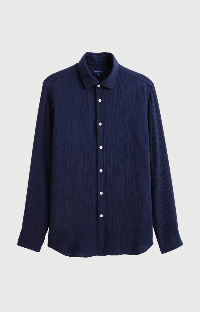 Chemise manches longues en gaze de coton - Marina