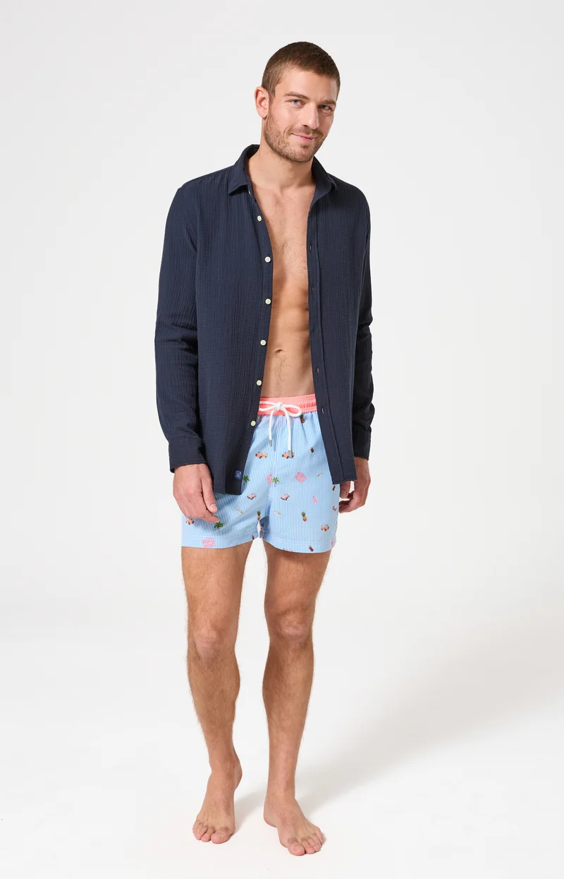 Chemise manches longues en gaze de coton - Marina