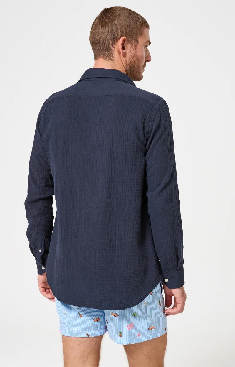 Chemise manches longues en gaze de coton - Marina