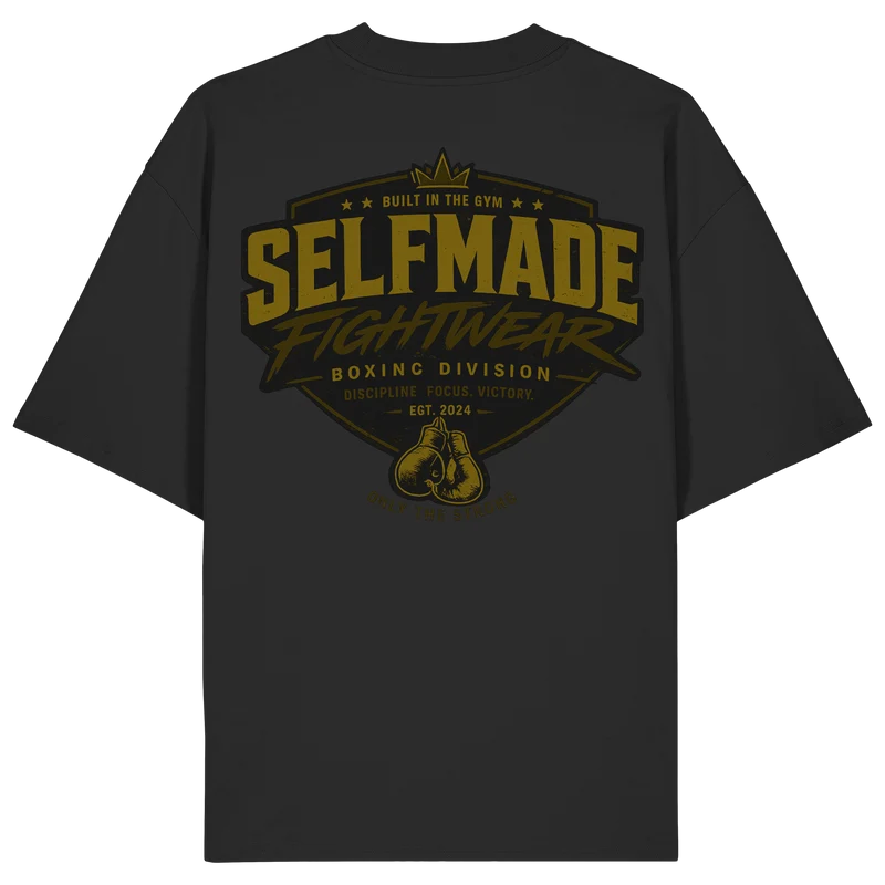 Boxing Division Gold No53 - Organic Oversize Shirt
