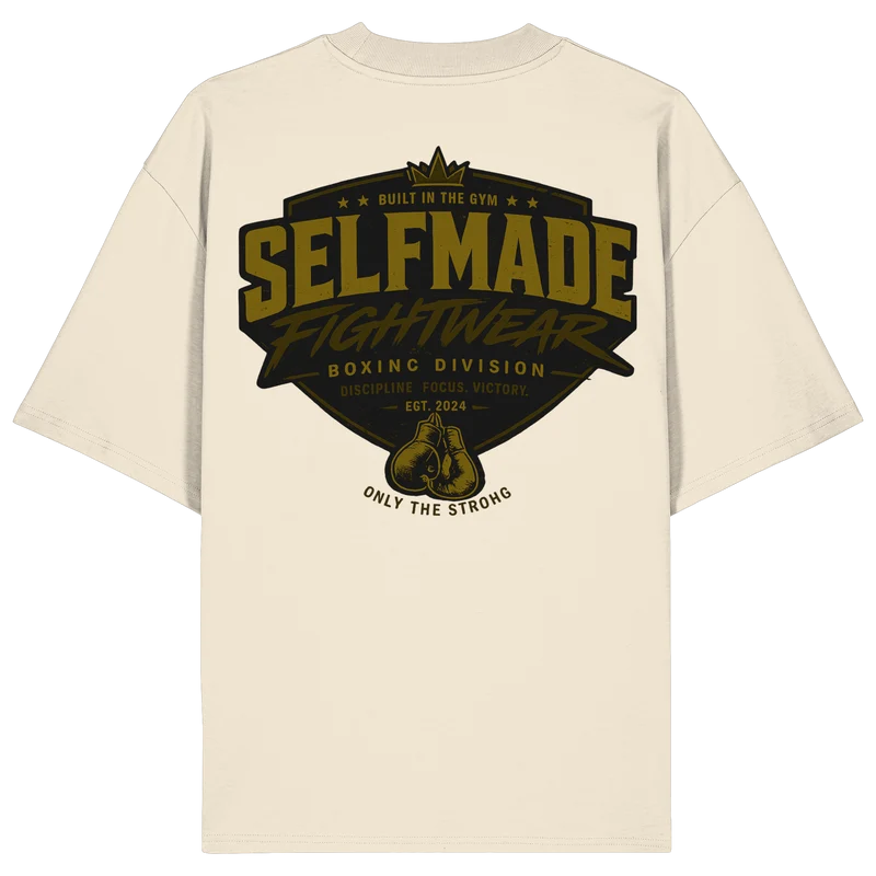 Boxing Division Gold No53 - Organic Oversize Shirt