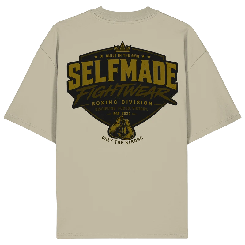 Boxing Division Gold No53 - Organic Oversize Shirt