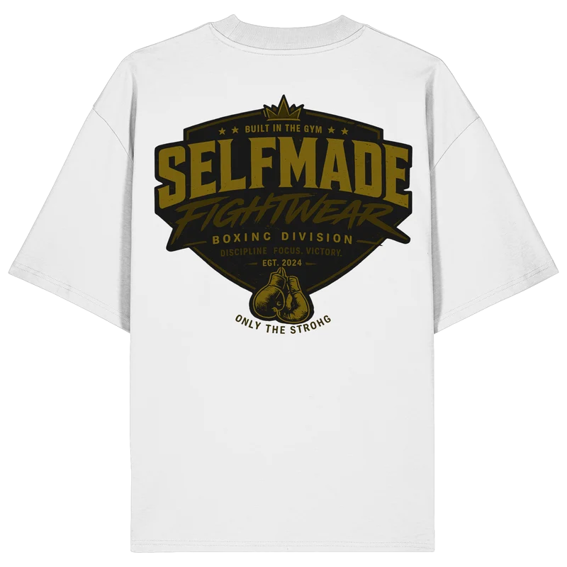 Boxing Division Gold No53 - Organic Oversize Shirt