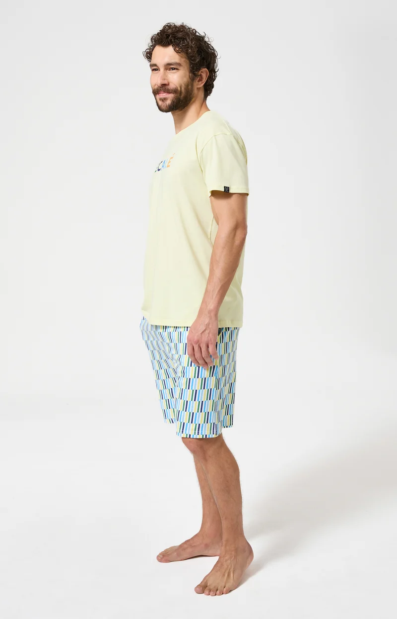 Pyjashort en jersey de coton léger - Décalé