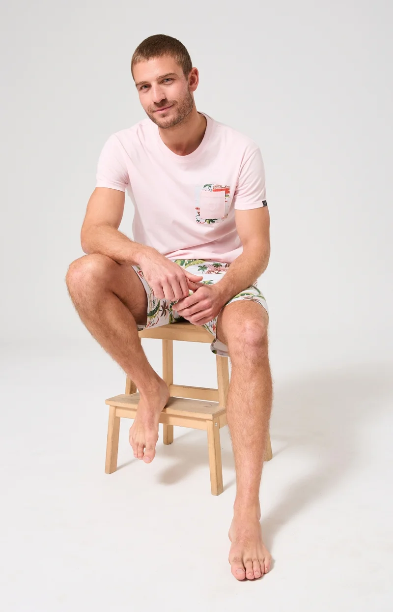 Pyjashort en jersey de coton léger - Van Life