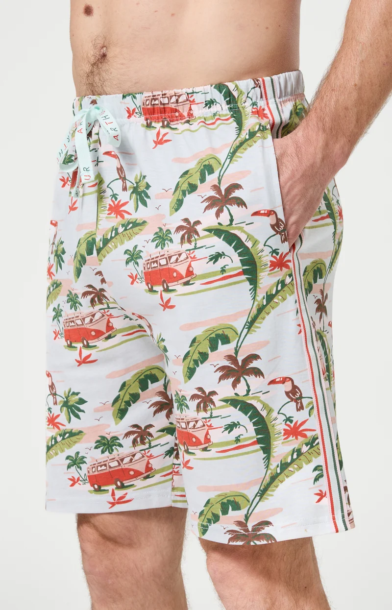 Pyjashort en jersey de coton léger - Van Life