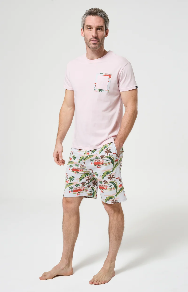 Pyjashort en jersey de coton léger - Van Life