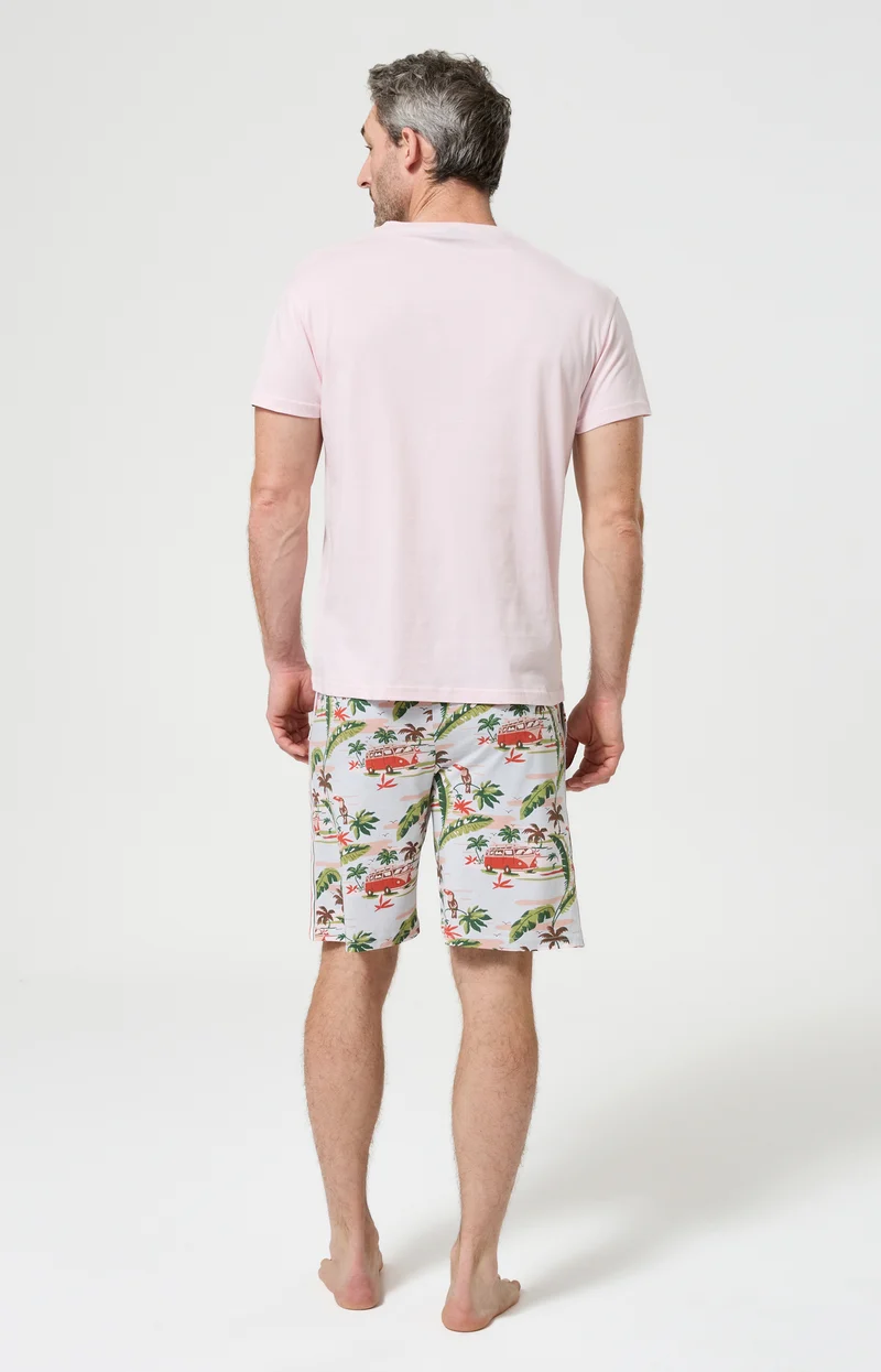 Pyjashort en jersey de coton léger - Van Life
