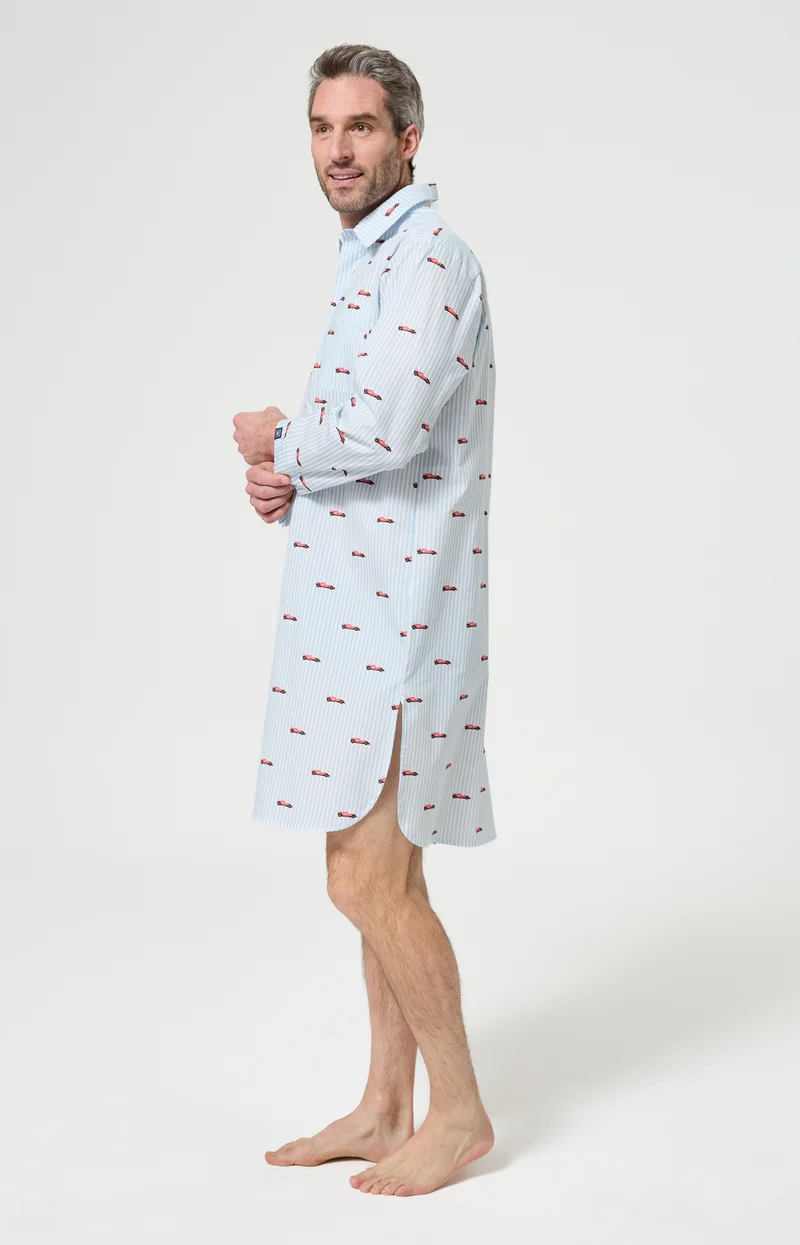 Chemise Grand-Père en popeline de coton - Le Grand Prix du Sommeil