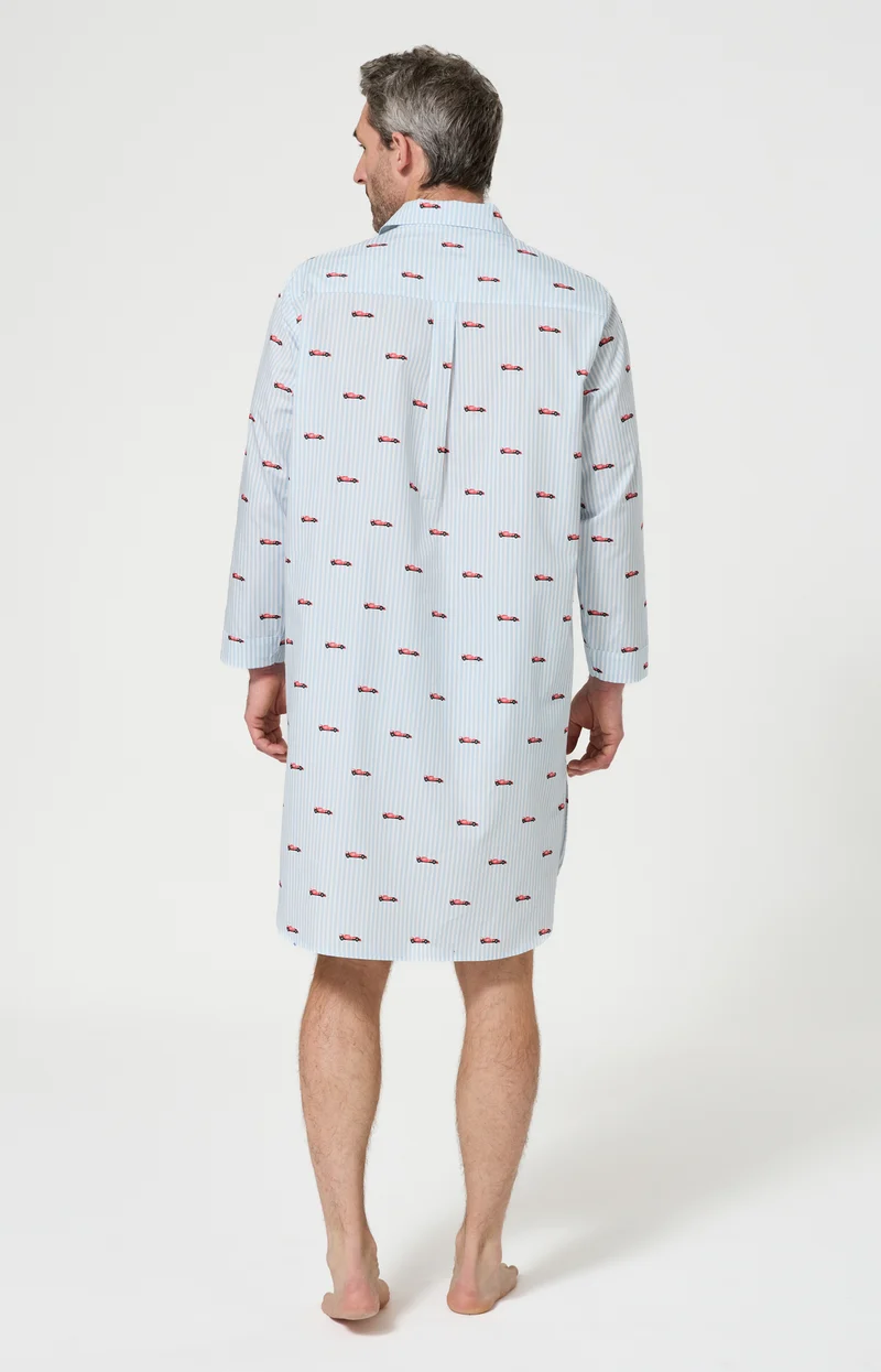 Chemise Grand-Père en popeline de coton - Le Grand Prix du Sommeil