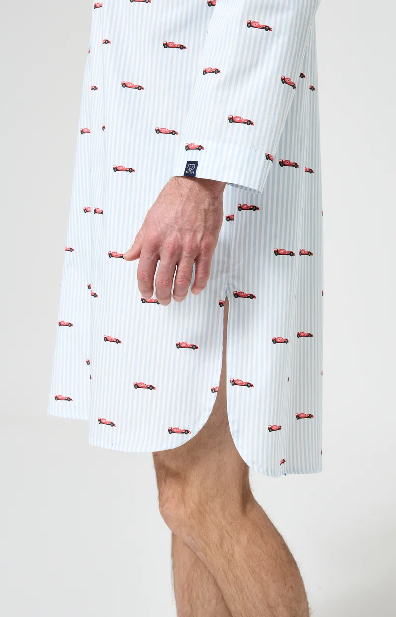Chemise Grand-Père en popeline de coton - Le Grand Prix du Sommeil