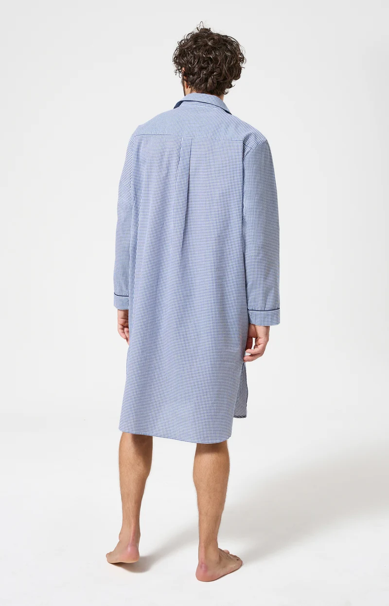 Chemise Grand-Père en popeline de coton - Vichy