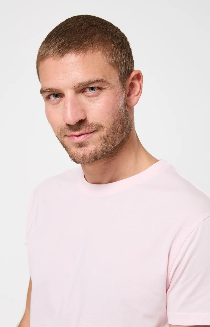 Tee-shirt en jersey de coton léger - Nude