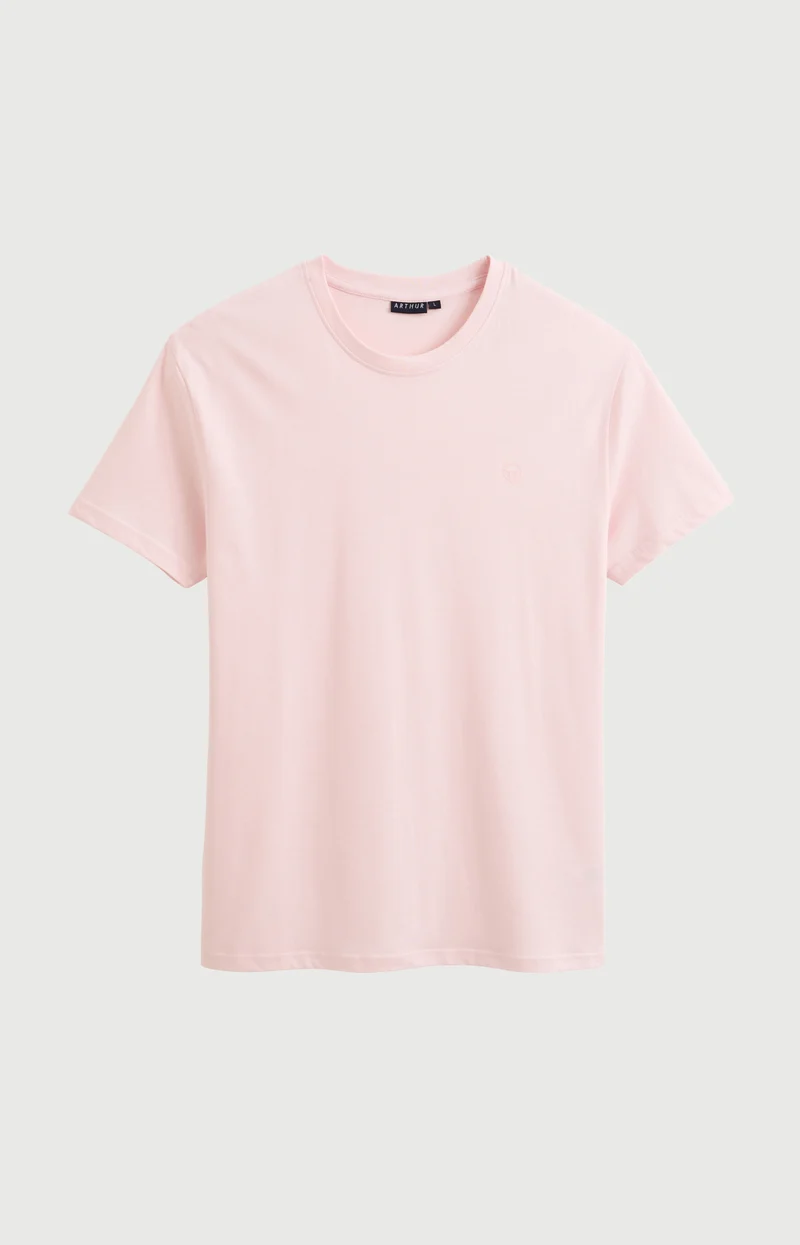Tee-shirt en jersey de coton léger - Nude