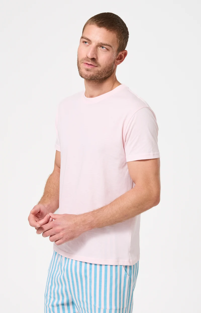 Tee-shirt en jersey de coton léger - Nude