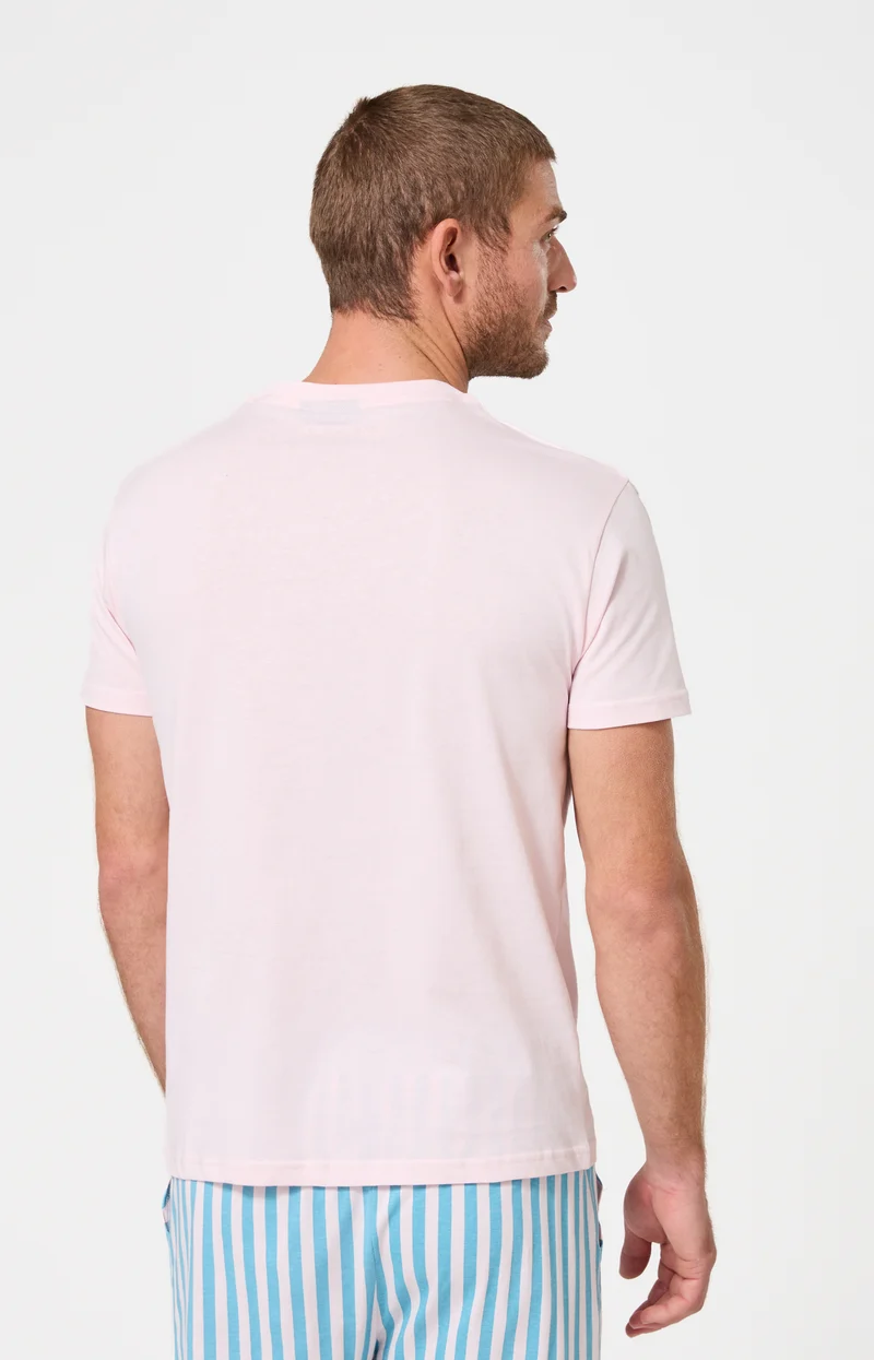 Tee-shirt en jersey de coton léger - Nude