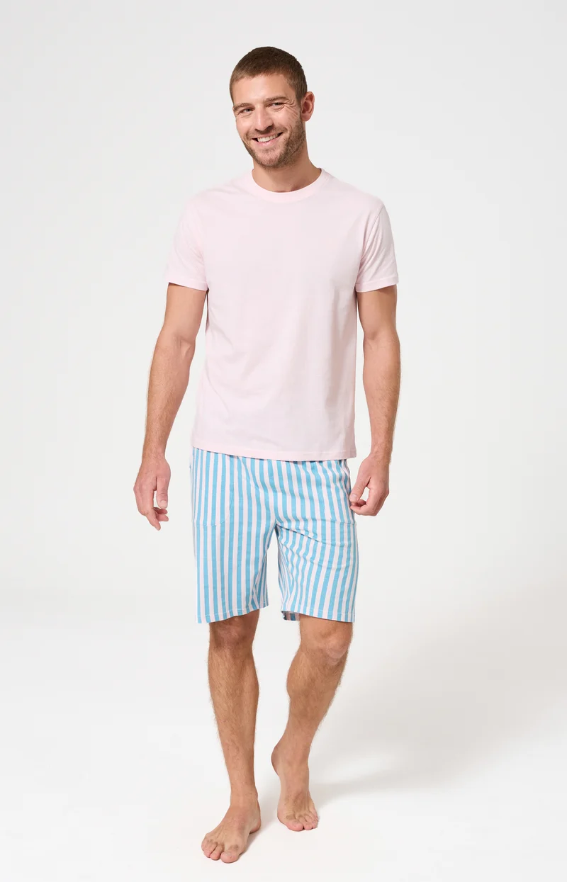 Tee-shirt en jersey de coton léger - Nude