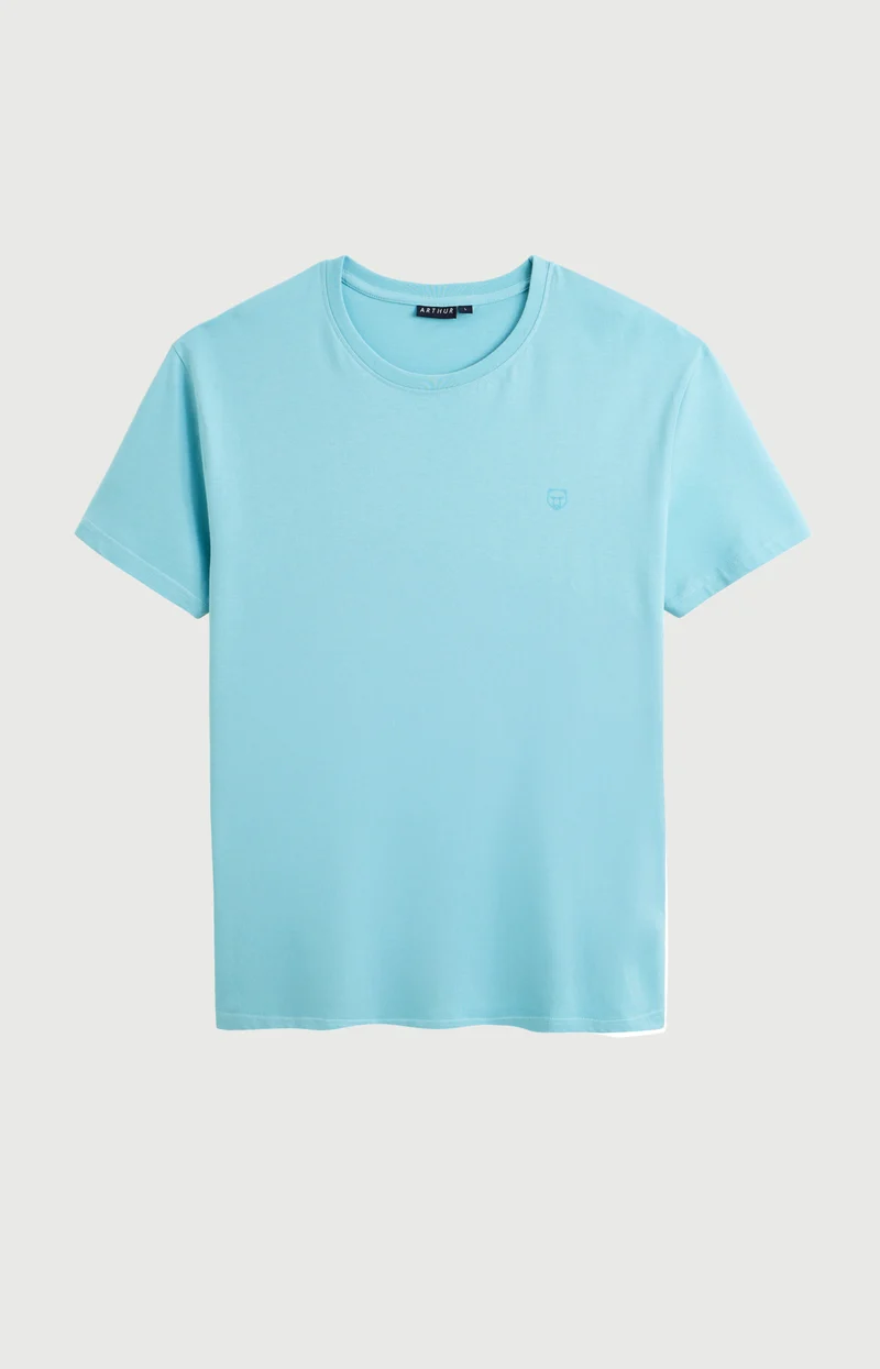 Tee-shirt en jersey de coton léger - Pacifique
