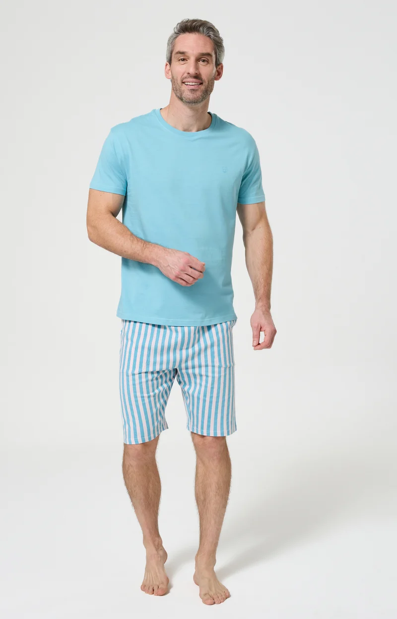 Tee-shirt en jersey de coton léger - Pacifique