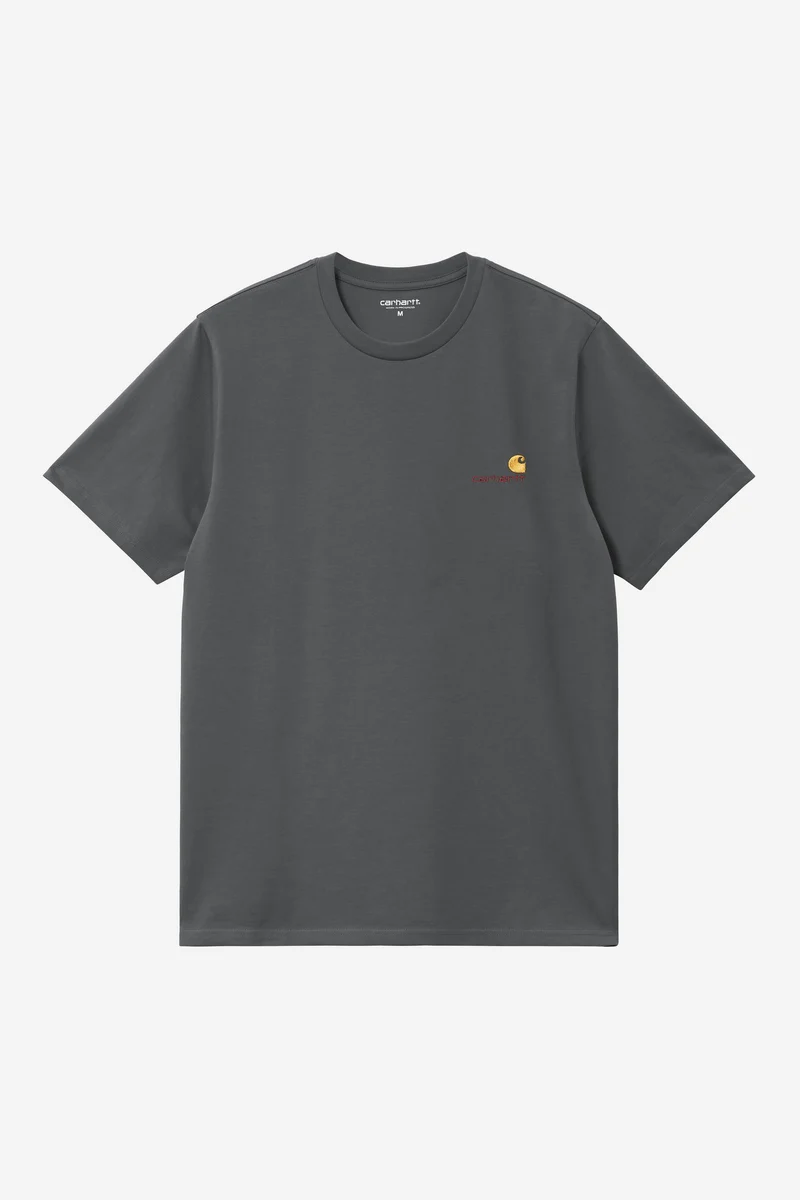 Carhartt Wip AMERICAN SCRIPT S/S TEE Graphite