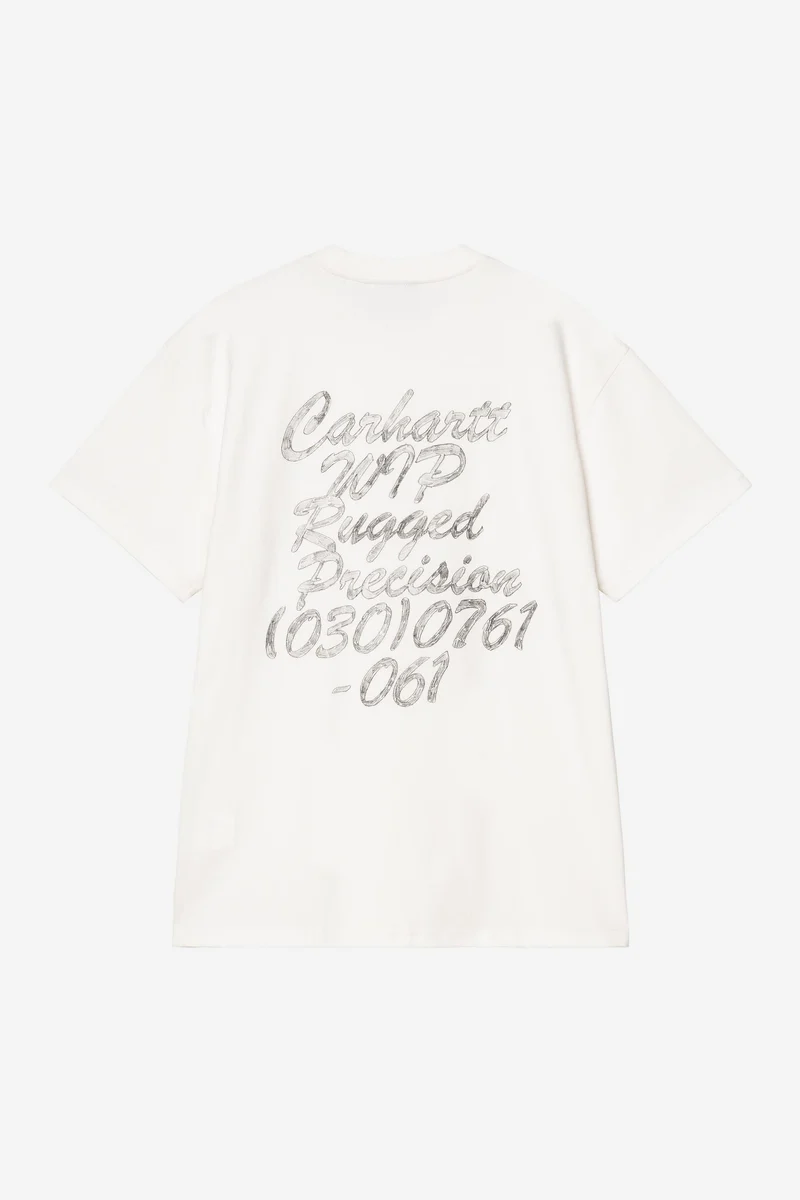 Carhartt Wip HATCHING SCRIPT S/S TEE Wax garment dyed