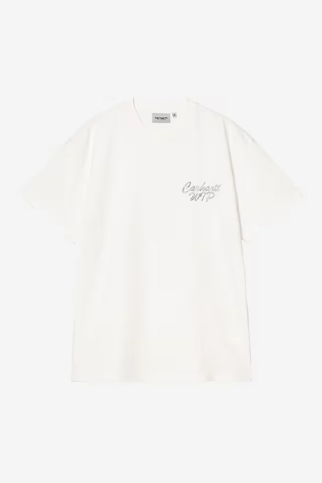 Carhartt Wip HATCHING SCRIPT S/S TEE Wax garment dyed
