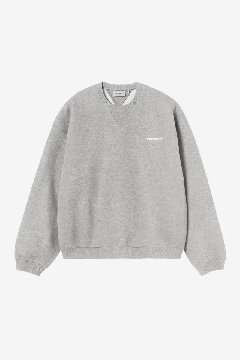 Carhartt Wip EBBERT SWEAT Grey Heather / White