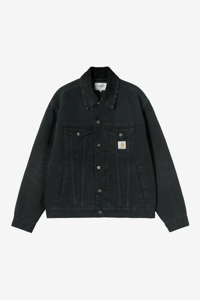 Carhartt Wip OG TRUCKER JACKET Black / Black stone canvas