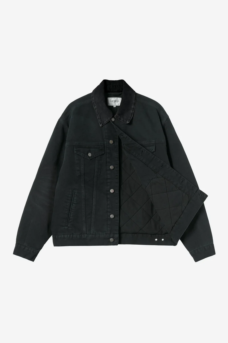 Carhartt Wip OG TRUCKER JACKET Black / Black stone canvas